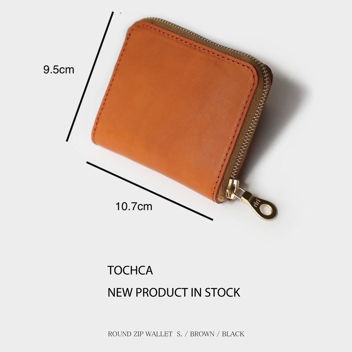 Tochca Aimer Round Zip Wallet S Brown