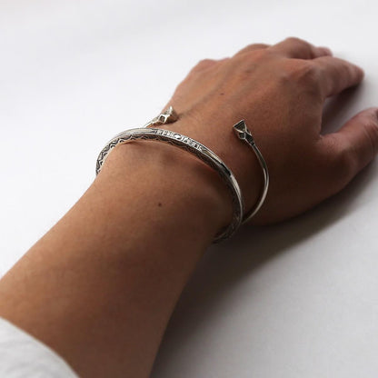 Touareg Silver bangle01