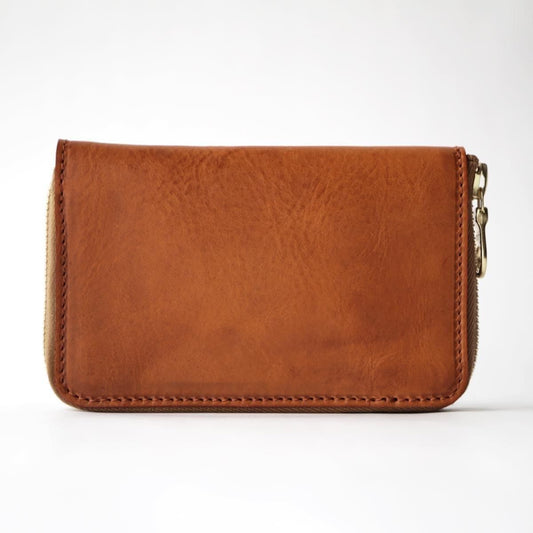 Tochca Aimer Round Zip Wallet  Brown