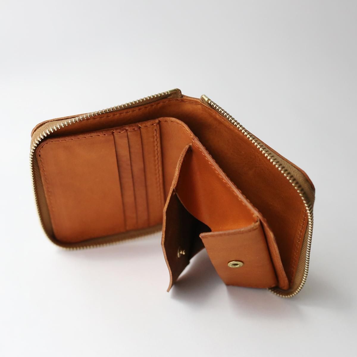 Tochca Aimer Round Zip Wallet S  Brown