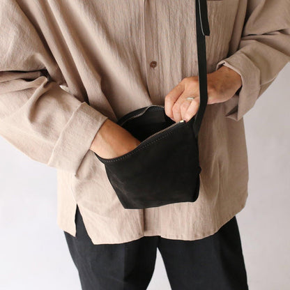EEL Products × Tochca Nubuck Shoulder Pouch  Black
