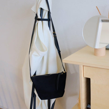 EEL Products × Tochca Nubuck Shoulder Pouch  Black