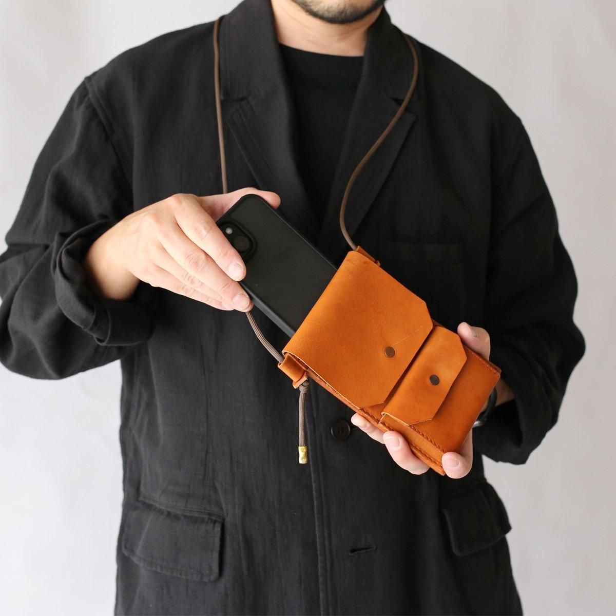 EEL Products × Tochca Aimer Shoulder Wallet Pouch  Brown