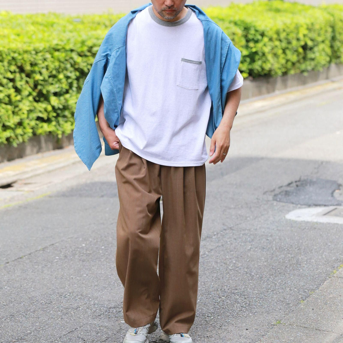 Unitee  White×Gray